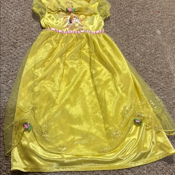 Disney Princess Belle Kids Costume - Yellow - Picture 3 of 7